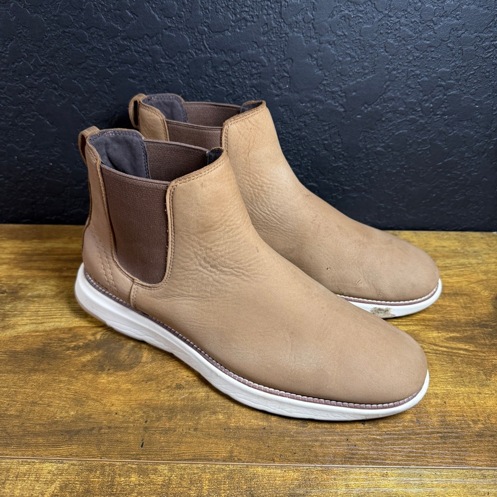 Cole Haan Grand 360 C35997 Tan Leather Chelsea Boots Mens Size 12M